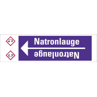 Rohrleitungsband Natronlauge, praxisbewährt, ab Ø 10mm, violett/weiß, 33m/Rolle