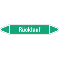 RKZ-Etikett Rücklauf, grün/weiß, für Ø 15-25mm, 96x17mm, 8/Bogen