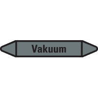 RKZ-Etikett Vakuum, grau/schwarz, für Ø 15-25mm, 96x17mm, 8/Bogen