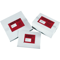 Versandtasche Lieferschein-Rechnung, rot/transparent, selbstkl., DIN Lang,1000/VE