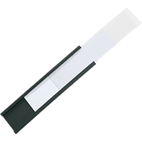 Magnetisches C-Profil-Set: Papierstreifen, Klarsichtfolien, 75x20mm, 100/VE