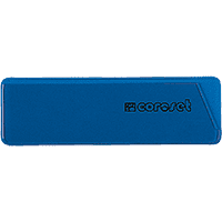 coroset® magnetische Etikettenhalter, blau, 97x30mm, 100/VE
