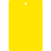 Kollianhänger, z.Selbstbeschriften, gelb, Kunststoff,1 Stanzloch,64x120mm,500/VE