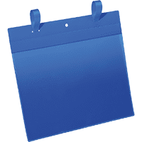 DURABLE Gitterboxtasche, mit Lasche, blau/transparent, A4, Querformat, 50/VE