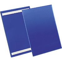 DURABLE Kennzeichnungstasche, selbstkl., blau/transparent, 210x297mm (A4), 50/VE