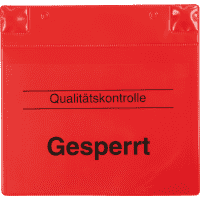 tarifold® Kennzeichnungs-Pad Gesperrt, rot, magnetisch, 230x220x35mm, 5/VE