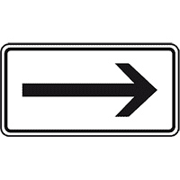 Schild Pfeil rechtsweisend, Aluminium RA0, reflektierend, 420x231mm