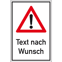 Kombischild Verkehrszeichen Nr.101 Gefahrenstelle, TnW, Aluminium, 400x600mm