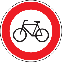 Verkehrszeichen Verbot für Radverkehr, Nr.254, Aluminium RA0, reflektierend, Ø 600mm