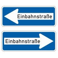 Verkehrszeichen Einbahnstr. doppelsei., Nr.220-40, Alu RA0, reflektierend,800x300mm