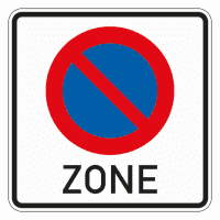 Verkehrsz.Beginn eingeschränktes Halteverbot, Nr.290.1, Alu RA1, reflekt.,600x600mm