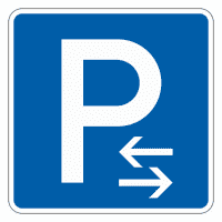 Verkehrszeichen Parken Mitte, Nr.314-30, Aluminium RA0, reflektierend,600x600mm