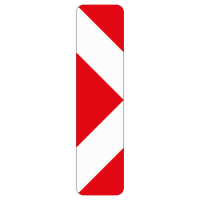 Verkehrszeichen Pfeilbake rechts, Nr.605-11, Alu RA1, reflektierend, 250x1000mm