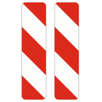 Verkehrszeichen Schraffenba.dop.20/20, Nr.605-41, Alu RA0, reflektierend,250x1000mm