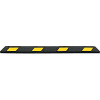 Radstopp Park-AID, zum Aufdübeln, schwarz/gelb, Reflexstreifen, 150x100x1800mm