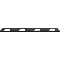 Radstopp Park-AID, zum Aufdübeln, schwarz/weiß, Reflexstreifen, 150x100x1800mm