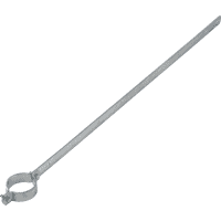 Ausleger-Rohrschelle ER 390, für Pfosten Ø 76mm, Stahl, Lochabstand 900mm,1093x30mm