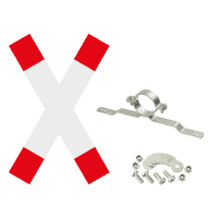 Vorteils-Set Andreaskreuz, Andreaskreuz RA2, Schelle, f.Ø 76mm, Schrauben/Muttern