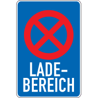 Verkehrszeichen Ladebereich, Nr.230, Aluminium RA0, reflektierend, 420x630mm