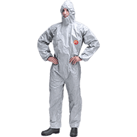 Tychem® Schutzoverall 6000 F, Modell CHA5, Kategorie III, grau, Größe XL, 25/VE