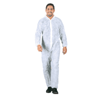 Einweg-Schutzanzug Basic-Protection, Kat.I, weiß, Polypropylen, Größe XXL, 50/VE
