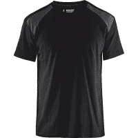 BLAKLÄDER T-Shirt 3379, schwarz/dunkelgrau, Baumwolle, Größe XL