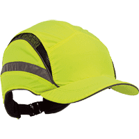 3M™ Anstoßkappe First Base 3, Kat.II, Kurzschirm(55mm), Reflexband, warngelb,52-65cm