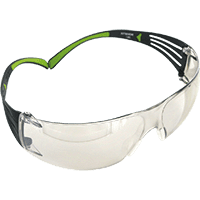 3M™ Schutzbrille SecureFit™ 400 SF401AF, Kat.II, schw./grün, PC-Scheibe, farblos,19g