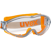 uvex Vollsichtbrille ultrasonic 9302.245, Kat.II, orange/grau, PC, excellence,80g