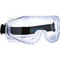 INFIELD Vollsichtbrille VENTOR, Kat.II, Gummi-Gesichtsauflage, AC-Scheibe,117g