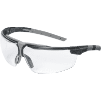 uvex Brille i-3 9190.175, Kat.II, schwarz/grau, PC-Scheibe, supravision plus, 30g