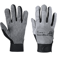 KCL Schutzhandschuh RewoMech® 640, Kategorie II, grau/schwarz, 240mm, Größe 10