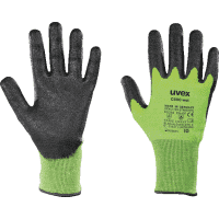 uvex Schnittschutz-Handschuh C500 WET, Kat.II, lime/anthrazit, 270mm, Größe 10
