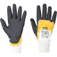 uvex Schutzhandschuh PROFI ERGO XG20A, Kat. II, EN 388, orange/schwarz, Größe 9