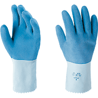 teXXor® Chemikalien-Schutzhandschuh 2250, Kat.III, blau, Latex, 300mm, Größe 10