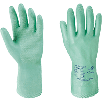 KCL Chemikalien-Schutzhandschuh Lapren® 706, Kat.III, grün, Latex,310mm, Größe 9