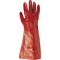 teXXor® Chemikalien-Schutzhandschuh topline, Kat.III, rotbraun, 450mm, Größe 10