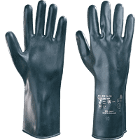 KCL Chemikalien-Schutzhandschuh Vitoject® 890, Kat.III, schwarz, 350mm, Größe 9