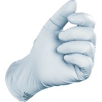 KCL Einmalhandschuh Dermatril® 740, Kat.III, hellblau, Nitril, Größe 9, 100/VE