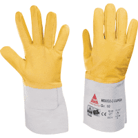 Schweißer-Handschuh MEXICO-Z-SUPER, Kat.II, gelb/grau, Leder, 360mm, Größe 10