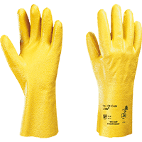 KCL Schutzhandschuh Gobi 109, Kat. II, EN 388 Level 3111X, gelb, Nitril, Größe 9