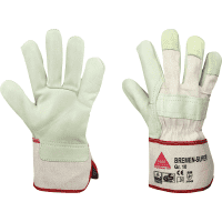 Schutzhandschuh BREMEN-SUPER, Kategorie II, Rindnarbenleder, 290mm, Größe 10