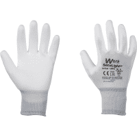 Work Schutzhandschuh SecuLight®, Kat.II, weiß, Nylon-Trikot, PU-beschichtet, Größe 8