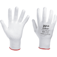 Work Schnittschutz-Handschuh CutKnit®, Kat.II, weiß, HPPE, PU-beschichtet, Größe 9