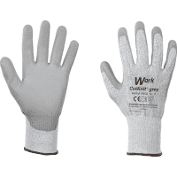 Work Schnittschutz-Handschuh CutKnit® grey, Kat.II, HPPE, PU-beschichtet, Größe 9