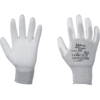 Work Schutzhandschuh SecuLight® ESD/P, Kat.II, grau, Nylon-Carbon, PU, Größe 10