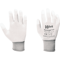 Work Schutzhandschuh SecuLight® FT, Kat.II, Nylon, Finger PU-beschichtet, Größe 8