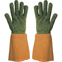 KCL Hitzeschutz-Handschuh KarboTECT®L 954, Kat.III, gelb/rotbraun/schwarz, Größe 9