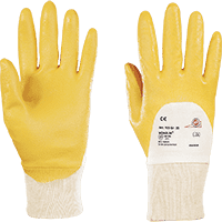 KCL Schutzhandschuh Monsun® 105, Kategorie II, mit Strickbund, gelb,250mm, Größe 9