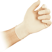 Work Einmalhandschuh SensaSkin®, Kat.I, weiß, puderfrei, Latex, Größe 8, 100/VE